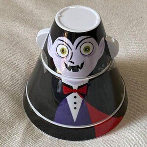 Smart Living Stackable Melamine Halloween Kids Cup Bowl Dish Dining Set Dracula
